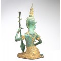 veche statueta Rattanakosin " Phra Aphai Mani ". Thailanda. cca 1920